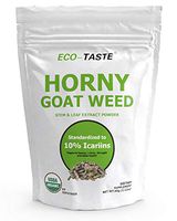 Organic Horny Goat Weed Extract Powder 10% Icariins, Supports Energy, Libido and Stamina, Natural Supplement for Men and Women, 60g