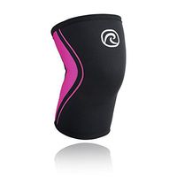 Rehband Rx Knee Sleeve 5mm - Black/Pink - Large - 1 Sleeve
