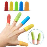 yanQxIzbiu Silicone Finger Cot, Finger Protector, 3/5/12Pcs Sleeve Cover Anti-Cut Anti-Slip Gloves Red 12 Pcs