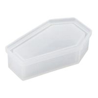 AMEOY Silicone Coffin Mold Storage Jewelry Mould Casting Craft Halloween DIY Tool
