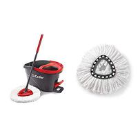 O-Cedar EasyWring Microfiber Spin Mop, Bucket Floor Cleaning System &  EasyWring Spin Mop Refill