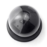 Dummy Security Camera Fake Dome Surveillance Cameras Simulated Infrared LEDs with Red Flashing Light For you intercom House Protection