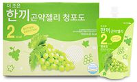 One Meal 2 Kcal Green Grape Flavor Konjac Jelly Fish Collagen Diet Food Weight Loss Vitamin C (1 Box 10 Packs)