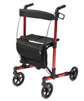 Graham-Field Lumex Allura Rollator with Seat - Stylish Modern Design for Everyday Use - Apple Red, LX5000A, Regular