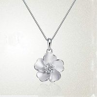 Zircon Vintage Chain For Charm Women Zircon Jewelry Peach Necklace Pendant Prom Woman Pretty Beautiful Bright For gift Lovely Elegant Jewerly Aesthetic