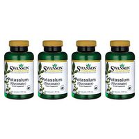 Swanson Potassium (Gluconate) 99 Milligrams 100 Capsules (4 Pack)