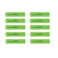Rechargeable AAA Battery 1.2v ni-mh Battery 1000mAh Count :10Pcs (AAA 1000mAh Flat top)