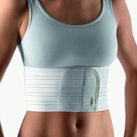 Bort 102950 Women's Elastic Rib Support Belt, Rib Injury Binder Belt, Women's Rib Cage Protector Wrap for Sore or Bruised Ribs Support, Sternum Injuries, Pulled Muscles (Medium 30.7″ – 35.8″ inches)