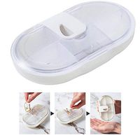 Portable Pill Organizer, Travel Pill Organizer Daily Cut Medicine Device, Moisture Proof Small Pill Box to Hold Vitamins Ect, B