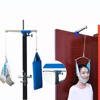 GHzzY Over The Door Cervical Traction Device Unit Kit for Neck Pain Relief & Shoulder Correction - Neck Stretcher for Office Workers,Body Workers