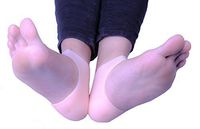 Pro11 Wellbeing 1Pair Gel Heel Sleeve Moisturizing Silicone Heel Ankle Sleeve for Pain Relief Cushion Skin