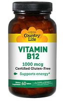 Country Life Vitamin B-12, 1000 mcg - 60 Tablets