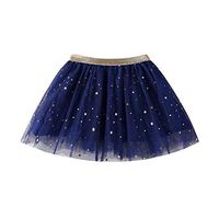 Driuankeji Baby Girls Skirts Kids Fashion Party Dance Ballet Tutu Skirts Stars Sequins Princess Skirts Navy