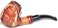 Smoking Pipes, Finished for Smoking, Smoking Pipe Flying Dutchman Ship fits 9mm Cooling Filter, Color Brown 14cm SP18