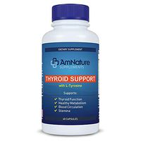 Thyroid Support Supplement with L-Tyrosine & Iodine, Perfect Metabolism for All Hypothyroidism Symptoms, Improves Energy, Stamina & Blood Circulation, Prevent Hair Loss | Pack of 60 Capsules