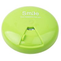 Edtoy Decorative Pill Box, Cute Vitamins Organizer Pillbox (Green)