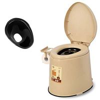 Commode Chair Elderly Pregnant Woman Toilet It Can Move Multifunction Toilet Bowl Plastic Non-Slip Safety Toilet Portable Commode Chair,B