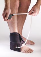 Corflex Cryo Pneumatic Inflatable Ankle Brace with Cold Therapy-1 Gel - Black