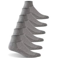 Thin Diabetic Socks Womens Large, Feelwe Mothers Day Gifts Women's Cotton Ankle Diabetic Socks Gift with Seamless Toe Soft Stretchy Socks Ankle Ankle Diabetic Socks 6 Pairs Light Grey L