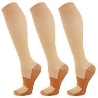 Compression Socks For Men & Women-3 Pairs,15-30mmHg is Best For Running,Athletic,Medical,Pregnancy and Travel （S/M)