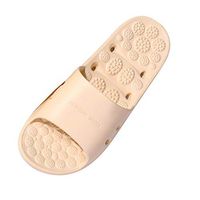 Shower Sandal Slippers Quick Drying Bathroom Slippers Gym Slippers Soft Sole Open Toe House Slippers Beige