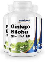 Nutricost Ginkgo Biloba 120mg; 240 Capsules (3 Bottles)