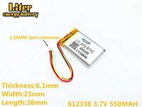 3 Lines 3.7V 1200mAh 603450 Lithium Polymer Ion Rechargeable Battery Lithium Polymer Li-Po Battery for MP4 GPS MP3 Bluetooth Stereo DIY Gift