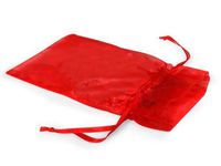 Red Organza Bags 3x4" with Satin Drawstrings (18 Packs; 10 Bags Per Pack) - WRAPS-B01012