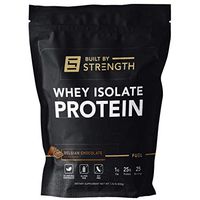 BuiltByStrength Chocolate 100% Whey Isolate Protein - All Natural Whey Isolate Protein Powder - Tastes Great and Dissolves Easily - Gluten Free and Soy Free (25 Servings)