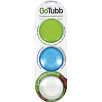 3 Pack - Medium Humangear Go Tubb Travel Containers One Handed Open Pill Box Etc