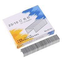Junlinto,1000Pcs/Box Heavy Duty 23/10 Metal Staples for Stapler Office School Supplies Stationery