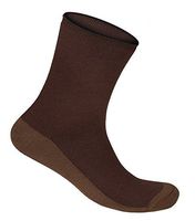 Orthofeet Non-Binding Non-Constrictive Circulation Seam Free Bamboo Brown Casual Dress Socks, 3 Pack