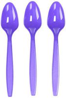 Amscan 43601.106 Big Party Pack Plastic Spoons, One Size, New Purple