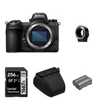 Nikon Z7 FX-Format Mirrorless Camera Body,Mount Adapter, Rechargeable Li-ion Battery, Semi Soft Camera Case and Lexar Professional 1667x 256GB SDXC UHS-II/U3 Card