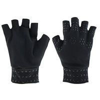 Arthritis Compression Gloves for Women and Men Copper Infused Gloves for Ease Muscle Tension Computer Typing Carpal Tunnel - Black, as described
