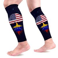 Venezuela American Flag Tree of Life Calf Compression Sleeves for Men & Women Graduated Compression Socks for Running Workout 1 Pair