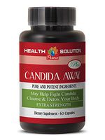 Antiyeast Pills - Candida Away Plus - Candida Cleanse Detox - 1 Bottle 60 Capsules