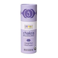 Aura Cacia Certified Organic Insightful Third Eye Chakra Balancing Roll-On | 0.31 fl. oz.