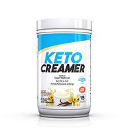 BPI Sports Keto Creamer – Ketogenic Coffee Creamer – Electrolytes, MCTS, 10g Healthy Fats – Supports Ketosis, Energy, Appetite Control – for Men & Women – French Vanilla Latte – 15 Servings
