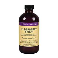 Honey Gardens Elderberry Syrup with Apitherapy Raw Honey, Propolis & Elderberries | Traditional Immune Formula w/Echinacea | 8 fl. oz.