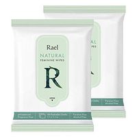 Rael Feminine Wipes with Natural Ingredients, use Day or Night, flushable, pH-Balanced, Gentle and Safe on The Skin. (2 Pack)