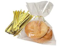 Metallic Gold 4" Twist Ties 3/16" Wide - 27 Gauge Single Wire (8 Packs of 1000) - Wraps-MTTG4