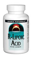 Source Naturals R-Lipoic Acid 100mg, Key to Cellular Energy Generation, 60 Tablets