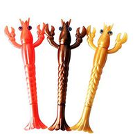 ADIASEN 3PCS Simulated Lobster Design Gel Ink Pens Water Pens Rollerball Writing Pens for Office School Supplies