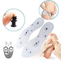 Massaging Insoles for Women ＆ Men,Massaging Insoles Acupressure Magnetic Insoles, Effective Relieve Feet Fatigue,Washable and Cutable Shoe Insoles