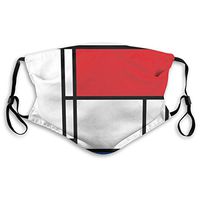 Mondrian Minimalist De Stijl Modern Art Kids Girls Boys Adjustable Earloop Face Ma-sk, Anti-dust Mouth Ma-sk, Anti Pollution Ma-sk,Washable Protection Ma-sk,Pollen Ma-SKS,Anti-smog Ma-sk