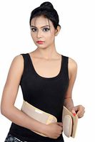 Kajiree Umbilical Hernia Belt for Men/Women - Belly Button Hernia Navel Truss Brace with Foam Pressure pad (Large(36-40 inches), Beige)