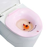 Velidy Sitz Bath,Over-The-Toilet Perineal Soaking Bath Avoid Squatting for Hemorrhoidal Relief, for Pregnant Women (Pink)
