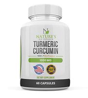 Organic Turmeric Curcumin - with Patented Black Pepper BioPerine – Highest Potency Anti Inflammatory Supplement – Best Anti-Aging Health and Pain Relief – 95% Standardized Curcuminoids - 60 Capsules