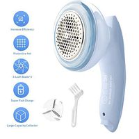 LOBKIN Lint Remover Rechargeable, Electric Sweater Shaver, Fabric Shaver Defuzzer 3-Leaf Stainless Steel Blades Lint Shaver Defuzzer Pill Fuzz Remover for Clothes, Dryer, Couch, Blanket, Sweater